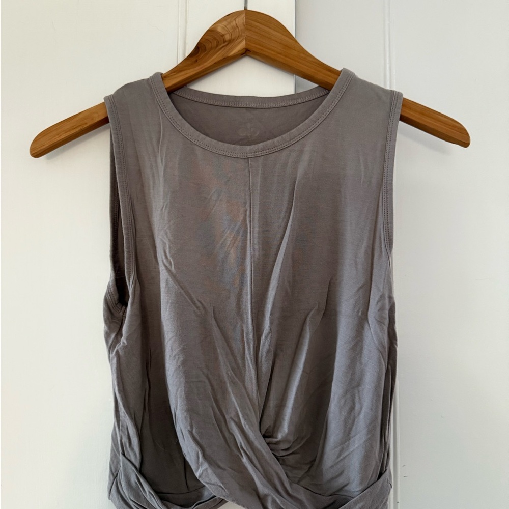 Purple Cropped Workout Top